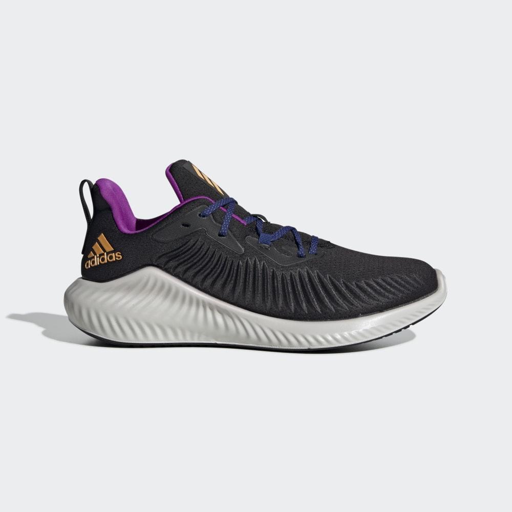 Adidasi Alergare Adidas Alphabounce+ Run EM Barbati Romania - Negrii/Aurii/Portocalii G54125